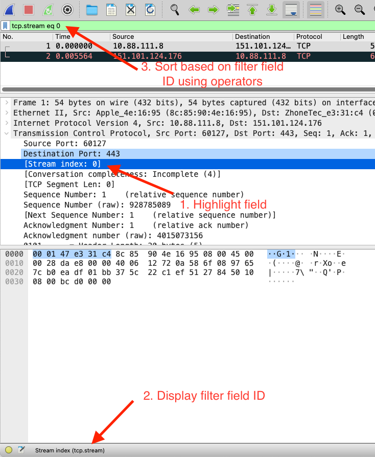 Wireshark Filtering